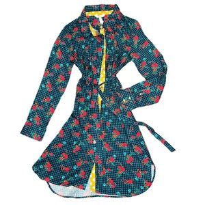 Matilda Jane Fa La La Floral Plaid Dress size small